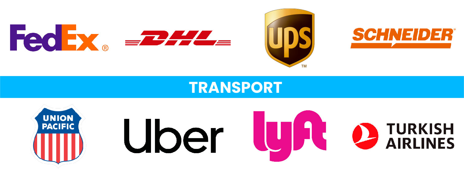 TRANSPORT Category Of Brand logos